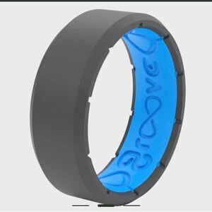 Groove Life Men's Edge Deep Stone Grey Ring ~ Size 8